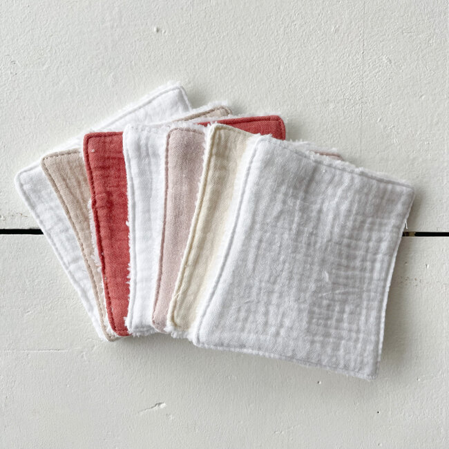 SEMAINIER 7 LINGETTES LAVABLES - MULTICOLORE