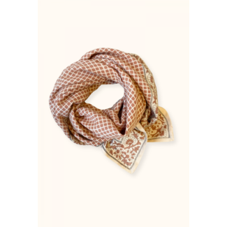 APACHES MOSAIC TERRACOTTA - GRAND FOULARD APACHES LATIKA