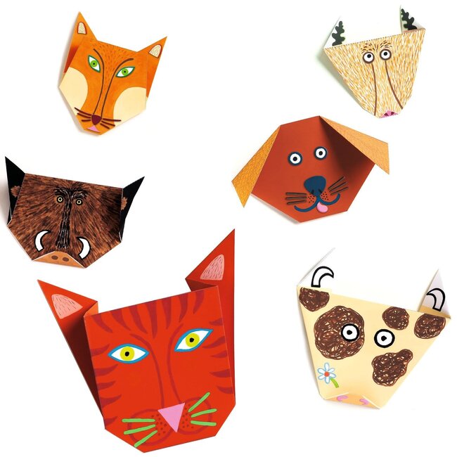 DJECO PAPIER CREATIF - ORIGAMI INITIATION - ANIMAUX 4-7ANS
