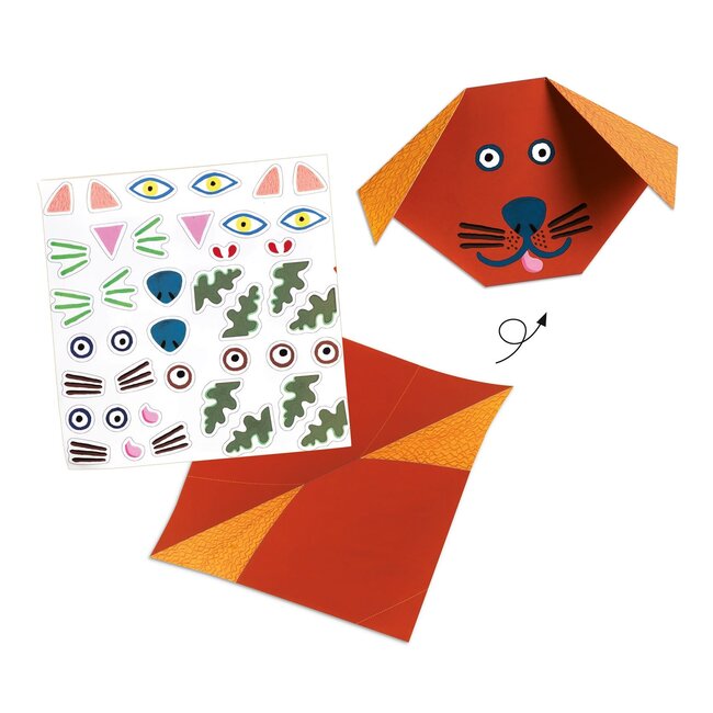 DJECO PAPIER CREATIF - ORIGAMI INITIATION - ANIMAUX 4-7ANS