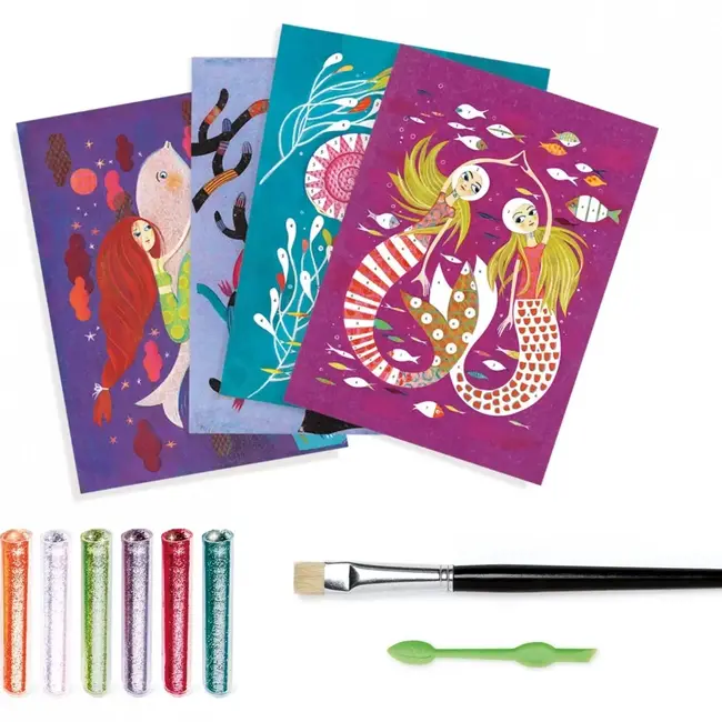 DJECO TABLEAU A PAILLETER - SIRENES 6-10ANS