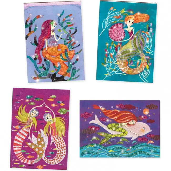 DJECO TABLEAU A PAILLETER - SIRENES 6-10ANS