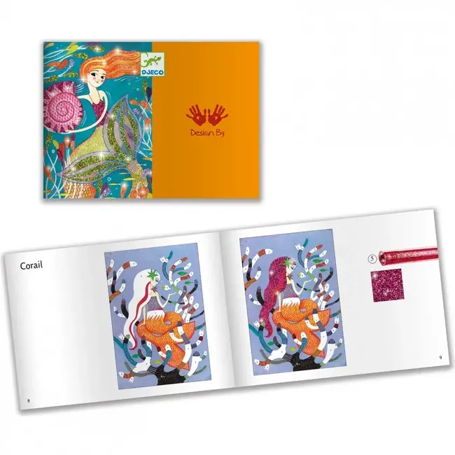 DJECO TABLEAU A PAILLETER - SIRENES 6-10ANS