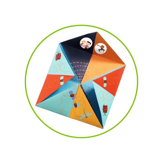 DJECO PAPIER CREATIF - ORIGAMI NIVEAU 2 - COCOTTES A GAGES ANIMAUX 6-10ANS