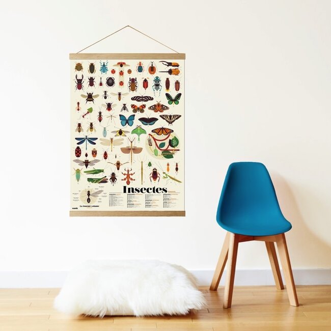 BAGUETTES DE SUSPENSION BOIS MAGNÉTIQUE - LARGEUR 70CM