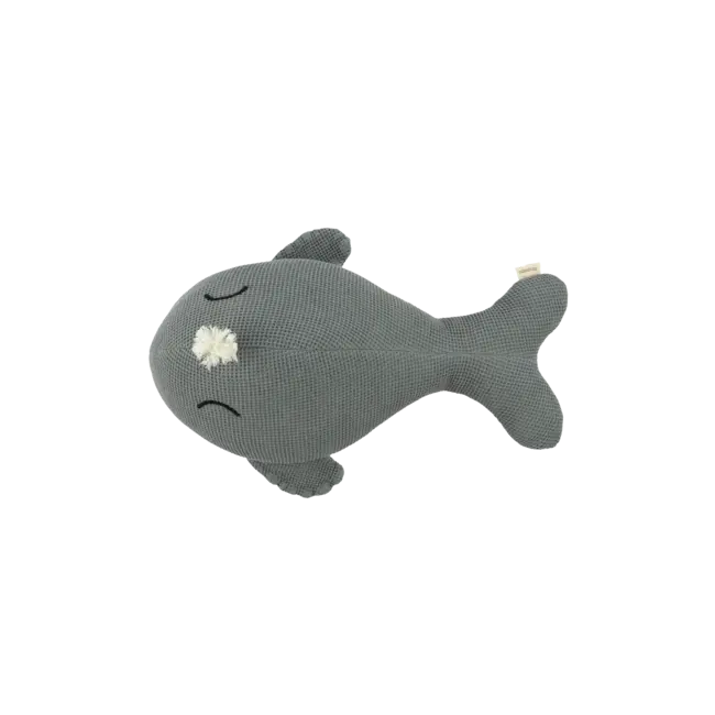 NOBODINOZ COUSSIN BALEINE BLEUE WABI-SABI - AZURE