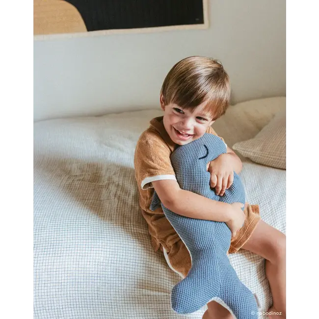 NOBODINOZ COUSSIN BALEINE BLEUE WABI-SABI - AZURE