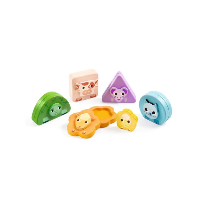 DJECO PUZZLE D'ENCASTREMENT MAGNÉTIQUE KIMAMI FARM