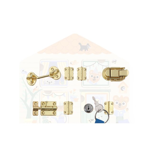 DJECO PREMIERS APPRENTISSAGES - 4 FERMETURES MÉTALIQUES CABANALOCK