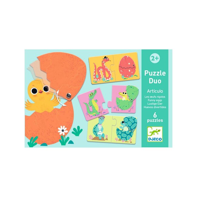 DJECO PUZZLE DUO - ARTICULO LES OEUFS RIGOLOS