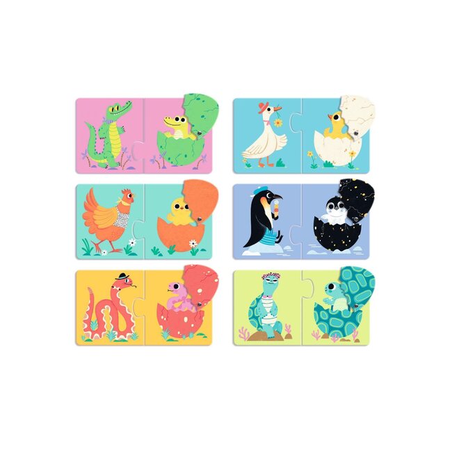 DJECO PUZZLE DUO - ARTICULO LES OEUFS RIGOLOS
