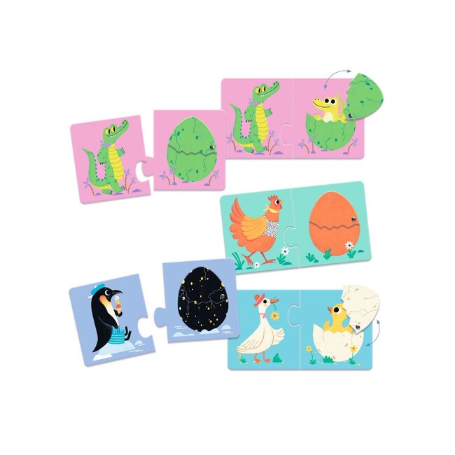 DJECO PUZZLE DUO - ARTICULO LES OEUFS RIGOLOS