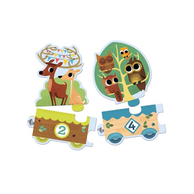 DJECO PUZZLE DUO - JE COMPTE DE 1 À 10 - 20 PIÈCES