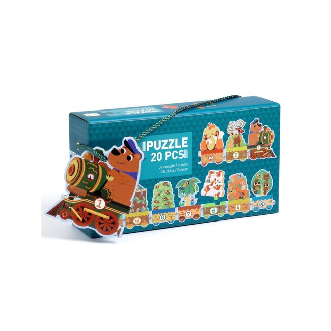 DJECO PUZZLE DUO - JE COMPTE DE 1 À 10 - 20 PIÈCES