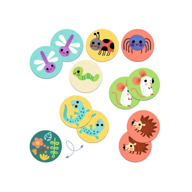 DJECO JEU DE MÉMORY - MEMO PETITES BÊTES 32 PIÈCES