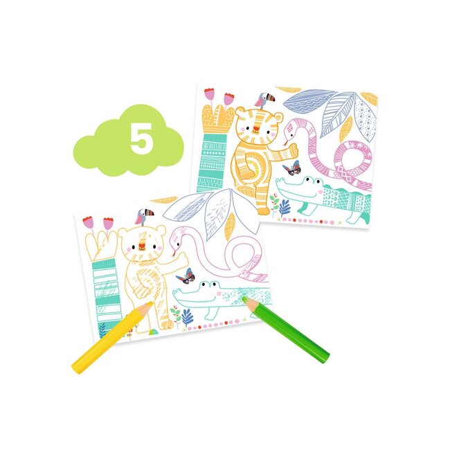 DJECO COFFRET 6 ACTIVITÉS CRÉATIVES DES PETITS - LA SOURIS ET SES AMIS +18MOIS