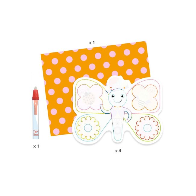 DJECO COLORIAGE DES PETITS - STYLO MAGIQUE À L'EAU ANIMALO-LEN +18MOIS