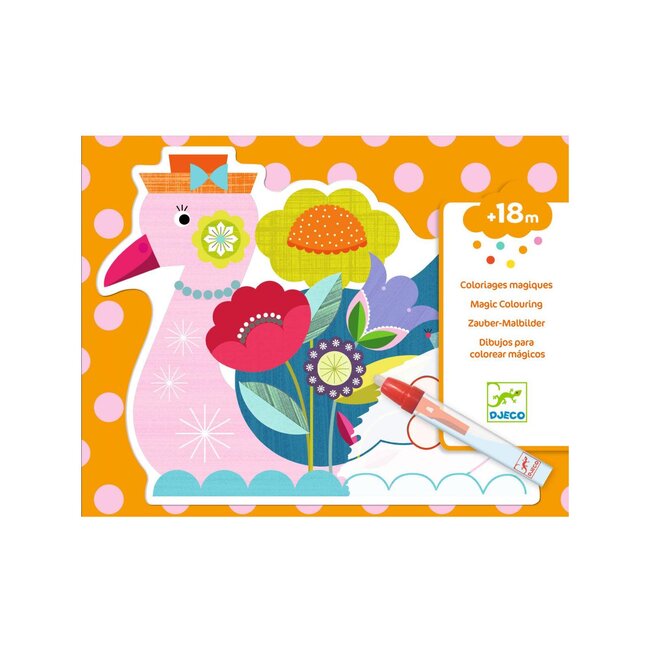DJECO COLORIAGE DES PETITS - STYLO MAGIQUE À L'EAU ANIMALO-LEN +18MOIS