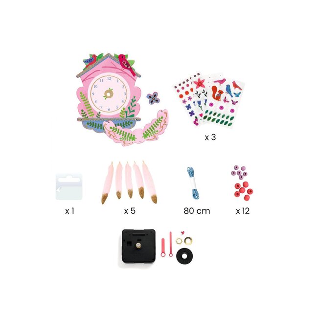 DJECO DIY - HORLOGE À CRÉER COUCOU 6-12ANS