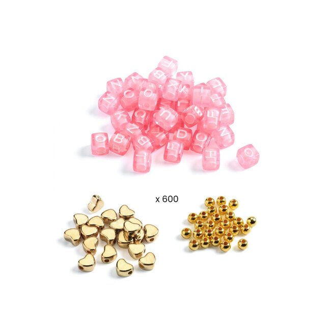 DJECO PERLES ALPHABET - OR 6-10ANS