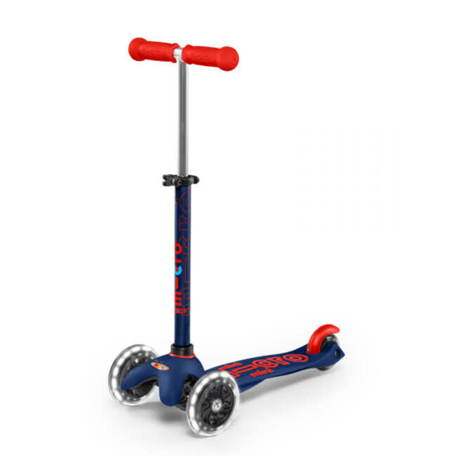 MICRO TROTTINETTE 3 ROUES RÉGLABLE - MINI MICRO DELUXE BLEU MARINE LED