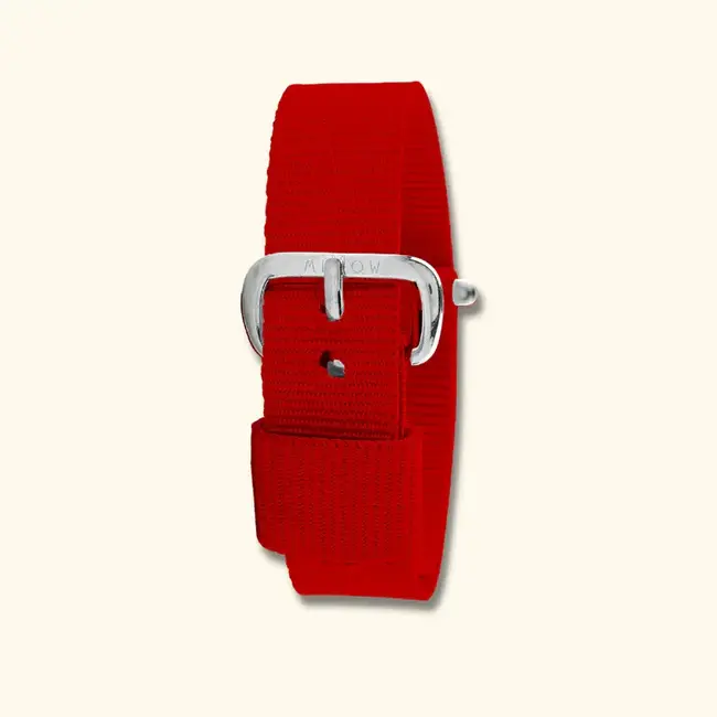 MILLOW BRACELET MONTRE SEUL  - ROUGE BOUCLE ARGENT