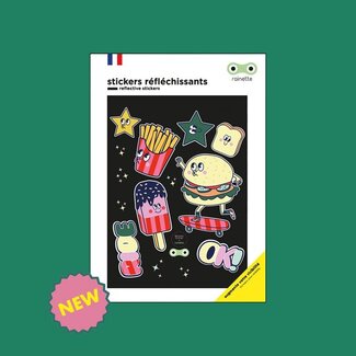 RAINETTE GRANDE PLANCHE STICKERS RÉFLÉCHISSANTS - FOOD