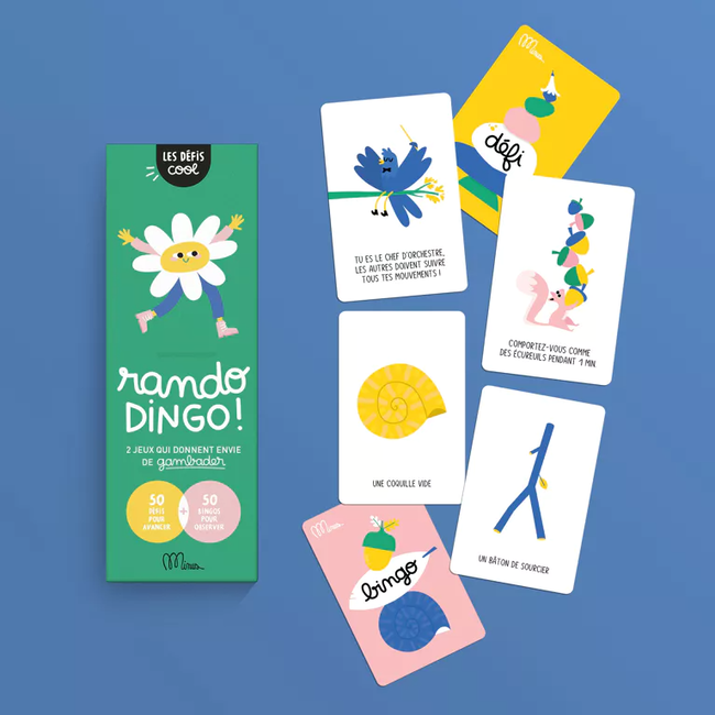 MINUS EDITIONS LES DÉFIS COOL - RANDO DINGO ! 2 JEUX POUR GAMBADER