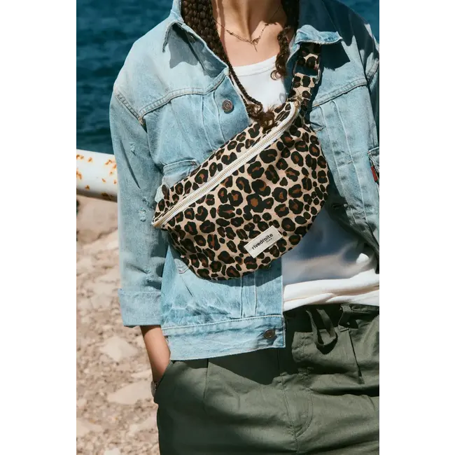 RIVE DROITE SAC BANANE RIVE DROITE "CUSTINE" LÉOPARD FOREVER WILD