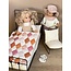 EGMONT TOYS LIT DE POUPÉE MÉTAL VINTAGE AVEC MATELAS OREILLER & COUVERTURE