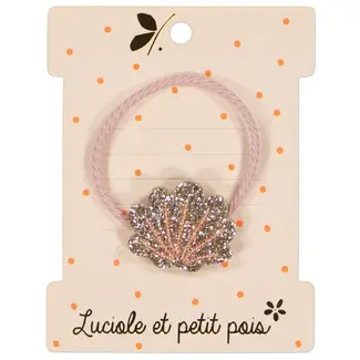 LUCIOLE ET PETIT POIS 1 X ÉLASTIQUE - COQUILLAGE DORÉ