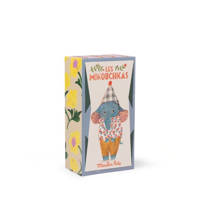 MOULIN ROTY POUPÉE ARTICULÉE PABLO L'ÉLÉPHANT - LES MINOUCHKAS
