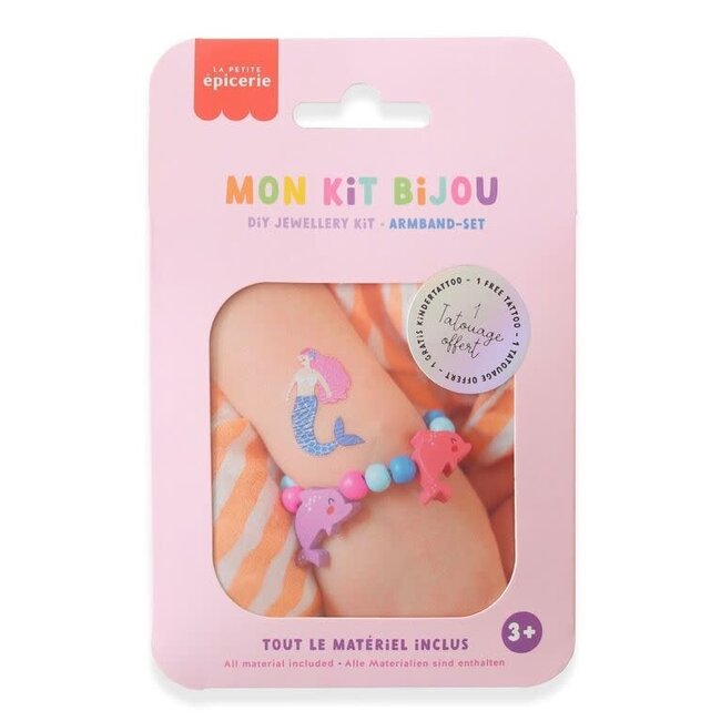 LA PETITE ÉPICERIE DIY - MON KIT BIJOU ENFANT - BRACELET DAUPHINS