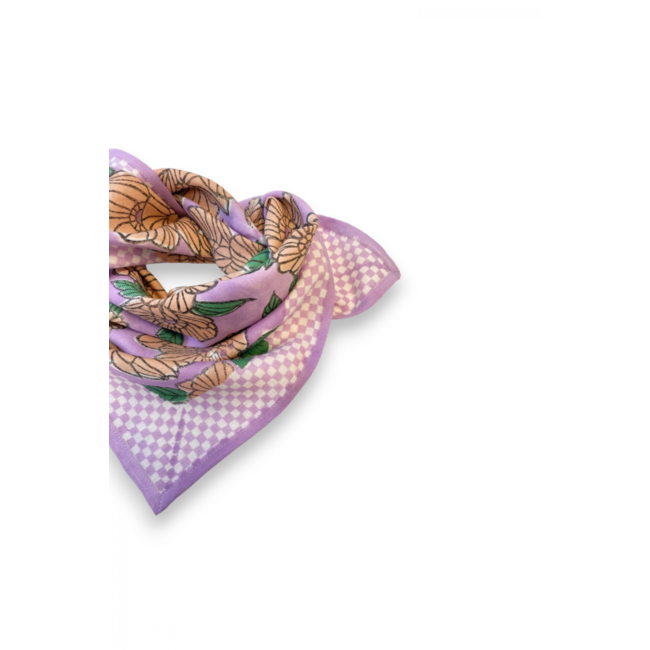 APACHES BLOOM LAVANDE - PETIT FOULARD APACHES MANIKA