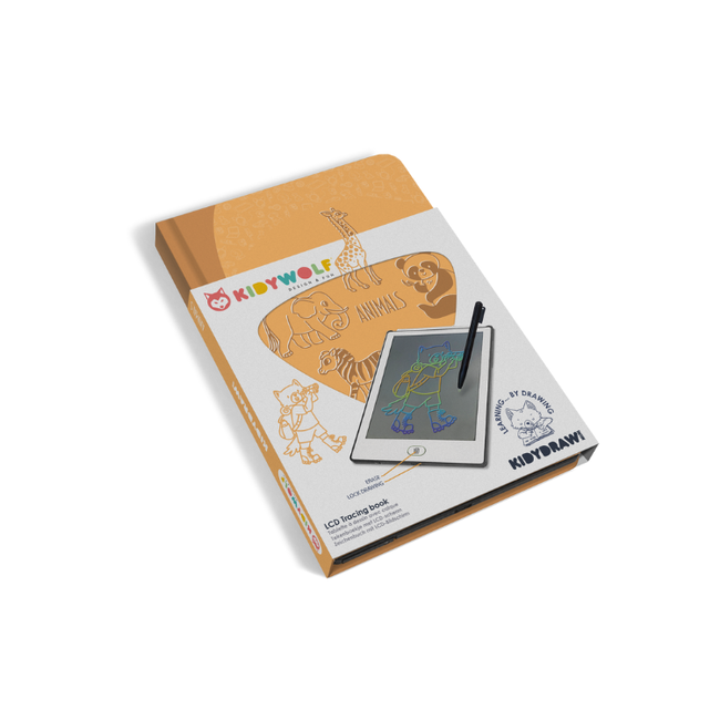 KIDYWOLF TABLETTE À DESSIN LCD KIDYDRAW-MINI - ANIMAUX