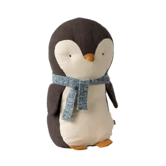 MAILEG PELUCHE PINGOUIN MEDIUM 31,5CM ÉCHARPE BLEUE