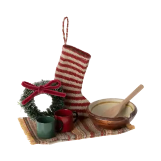 MAILEG SET DE NOËL CHALEUREUX SOURIS MAILEG