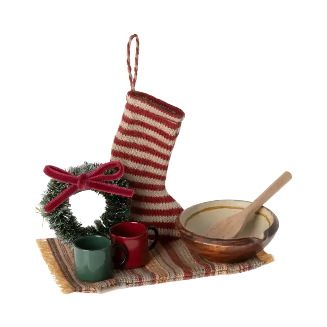 MAILEG SET DE NOËL CHALEUREUX SOURIS MAILEG