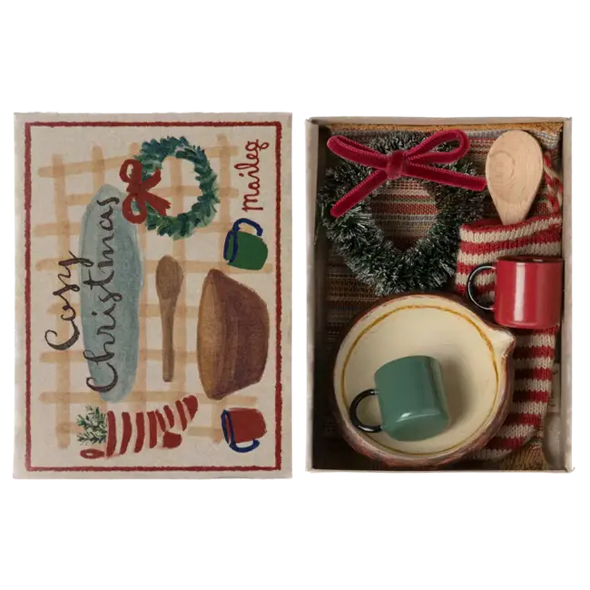 MAILEG SET DE NOËL CHALEUREUX SOURIS MAILEG