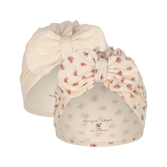 KONGES SLOJD SET DE 2 BONNETS BAMBI - BUTTERCREAM / BLOOMIE