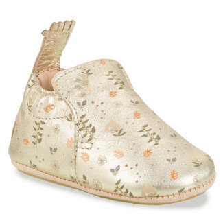 EASY PEASY CHAUSSON CUIR SOUPLE "BLUMOO / BLUBLU" HERBIER OR EASY PEASY CHAUSSON CUIR SOUPLE "BLUMOO / BLUBLU" HERBIER OR