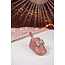 EASY PEASY CHAUSSON CUIR SOUPLE "BLU" NOEUD VIEUX ROSE