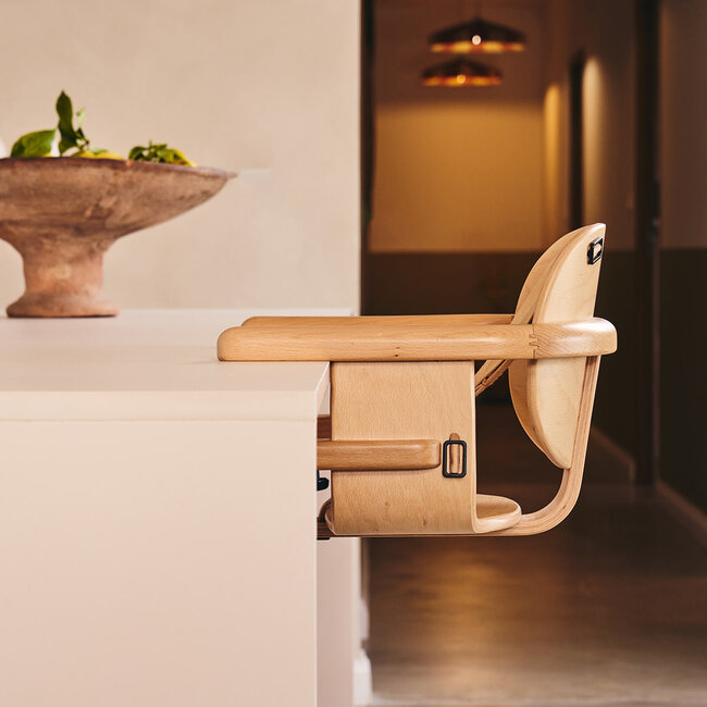 CHARLIE CRANE HIKO -  CHAISE DE TABLE / BAR BOIS NATUREL