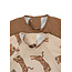 KONGES SLOJD SET 2 X BAVOIRS À MANCHES - TIGER/TOASTED COCONUT 06-12 MOIS