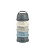 BEABA BOÎTE DOSEUSE DE LAIT 4 COMPARTIMENTS - MINERAL GREY BLUE