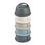BEABA BOÎTE DOSEUSE DE LAIT 4 COMPARTIMENTS - MINERAL GREY BLUE