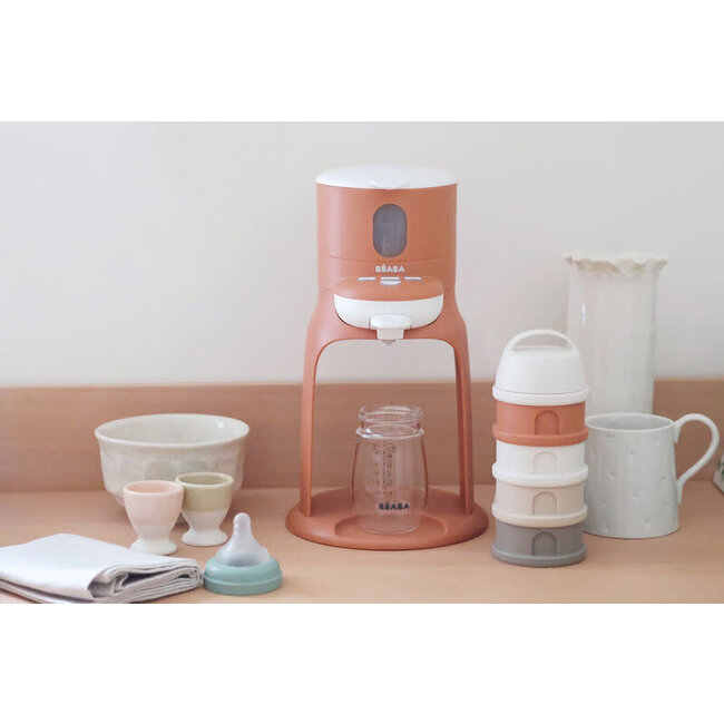 BEABA BOÎTE DOSEUSE DE LAIT 4 COMPARTIMENTS - COTTON TERRACOTTA