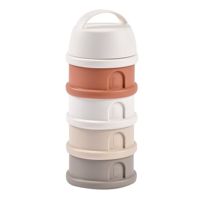 BEABA BOÎTE DOSEUSE DE LAIT 4 COMPARTIMENTS - COTTON TERRACOTTA