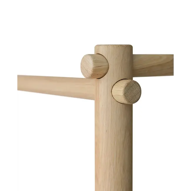 OLIVER FURNITURE LIT À BALDAQUIN - CAMP - BLANC / CHÊNE