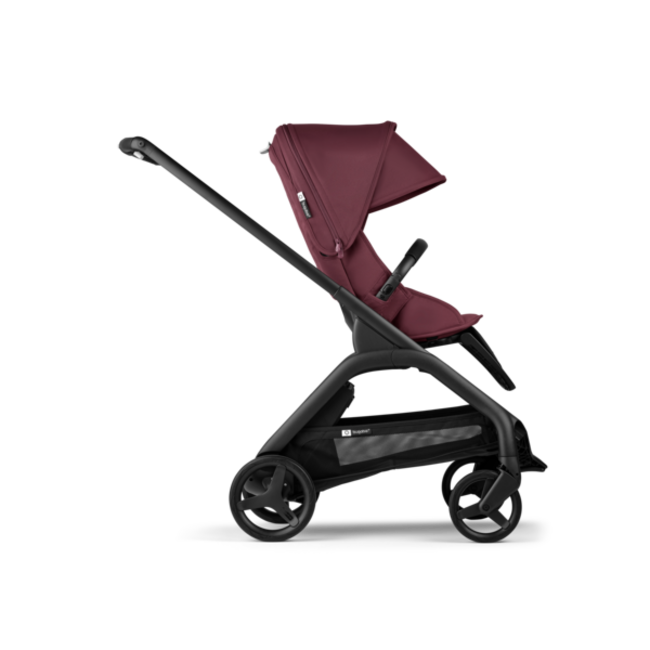 BUGABOO BUGABOO DRAGONFLY - POUSSETTE COMPLÈTE - BLACK / CERISE INTENSE
